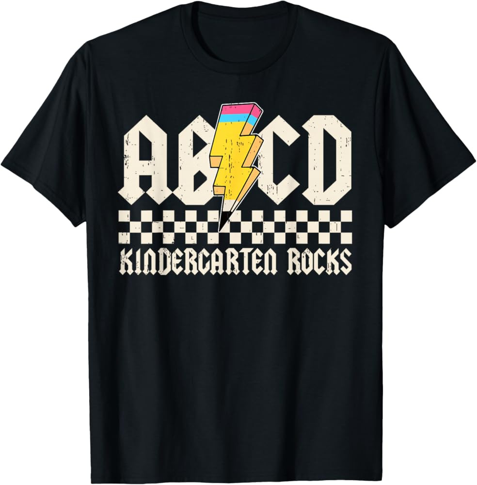 Ready to Rock Kindergarten Back to School Kinder Kids Tshirt T-Shirt | Amazon (US)