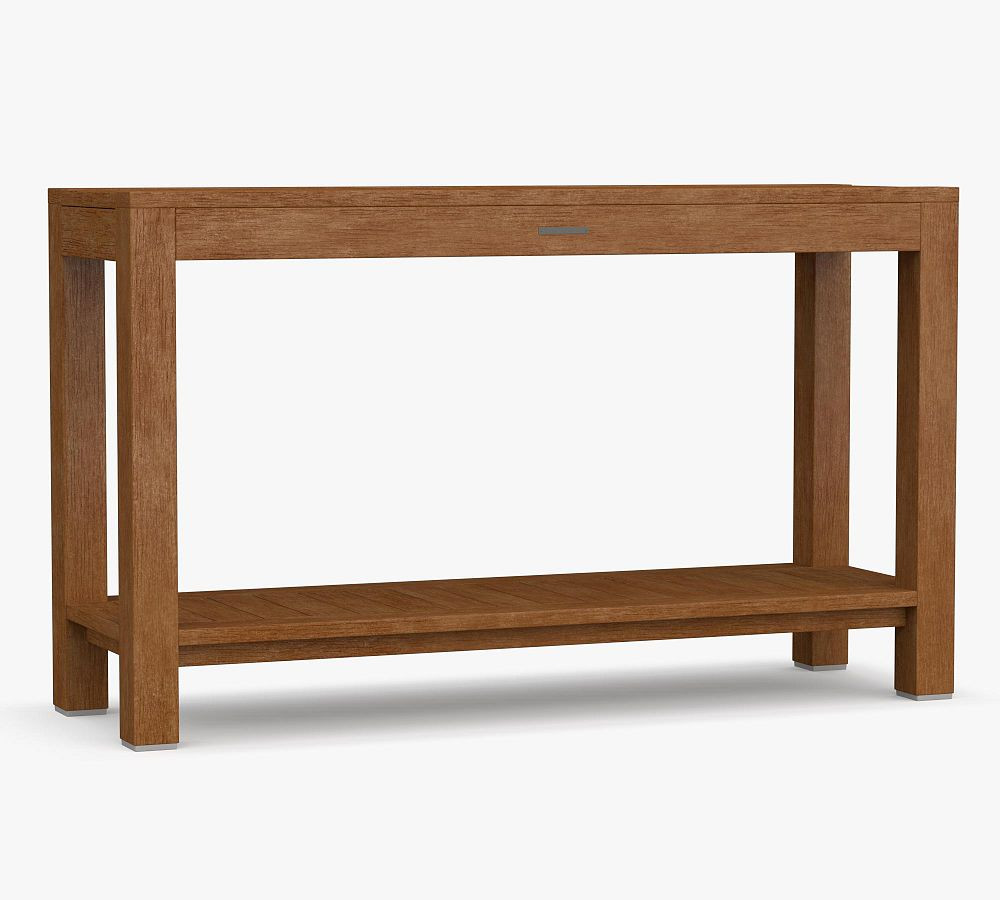 Indio Eucalyptus Rectangular Outdoor Console Table (51") | Pottery Barn (US)