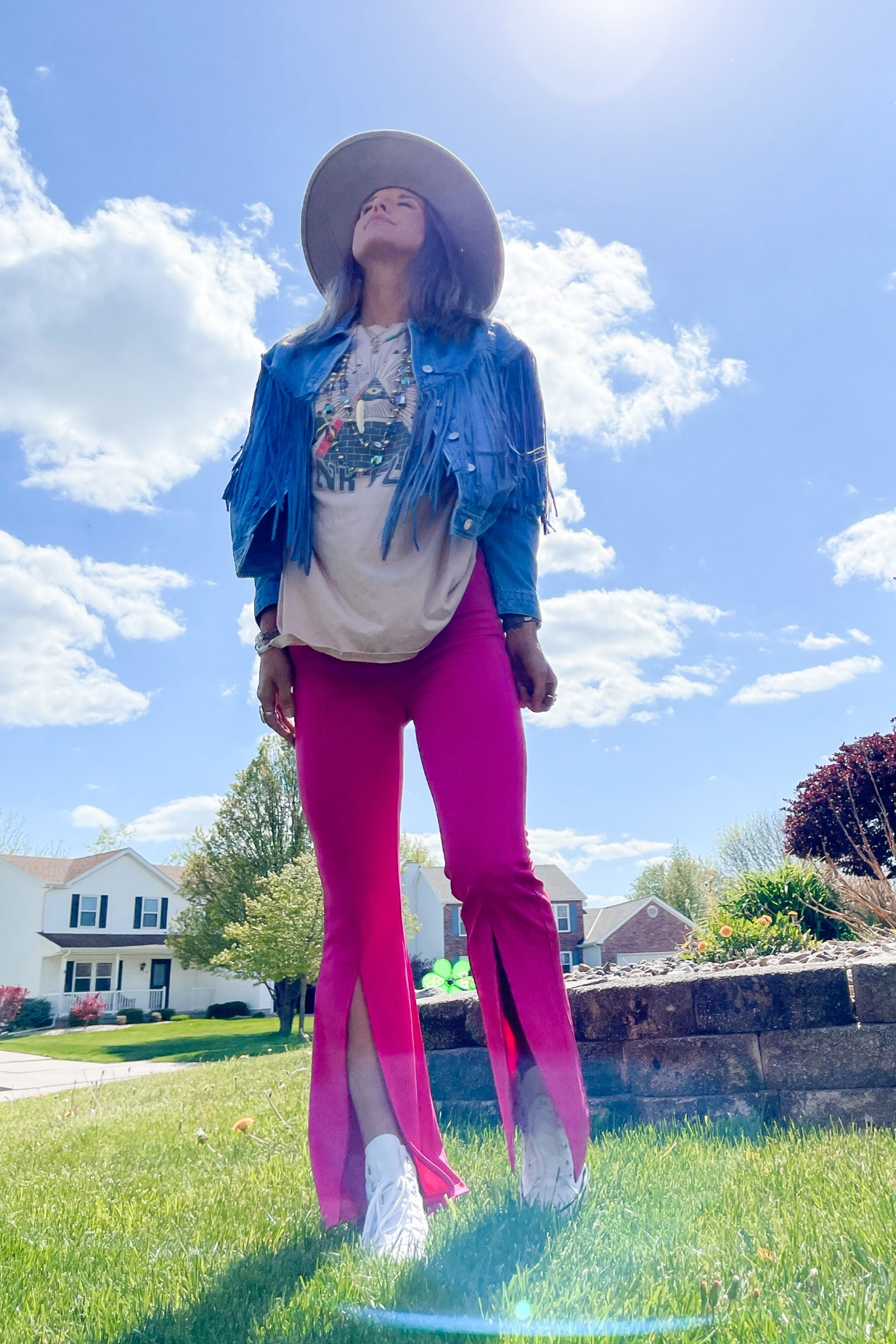 Women’s Festival Look | denim fringe jacket style | amazon style | amazon finds | outfit idea 

#boho #western #festivalstyle #brightcolors #ootd

#LTKshoecrush #LTKunder50 #LTKstyletip