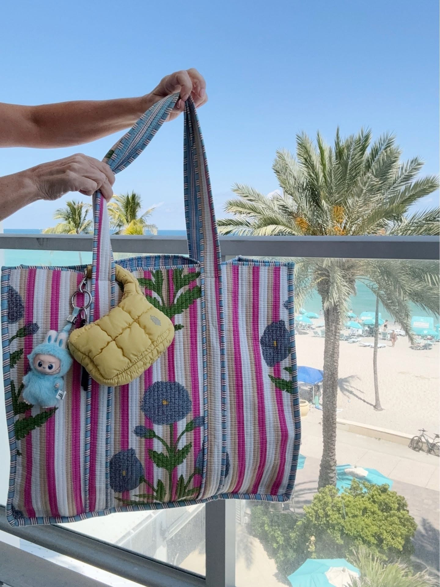 Cute beach bag loading! And my love language is bag charms! 😂



#LTKdayinmylife #LTKSaleAlert