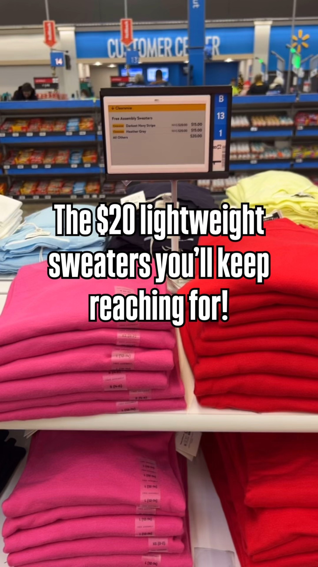 The softest $20 sweaters that feel name brand but they’re @walmart. XL in the red and pink. XXL green. Size 16 regular jeans. XL belt. @nike sneakers run true to size. XL @gap tee  

#LTKMidsize #LTKFindsUnder50 #LTKOver40