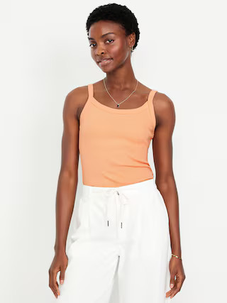 90s Ribbed Lace-Trim Tank | Old Navy | Old Navy (US)