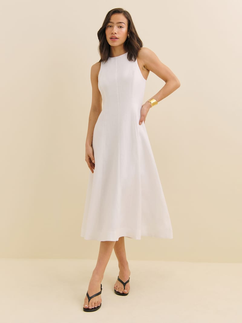 Davin Linen Dress | Reformation (Global)