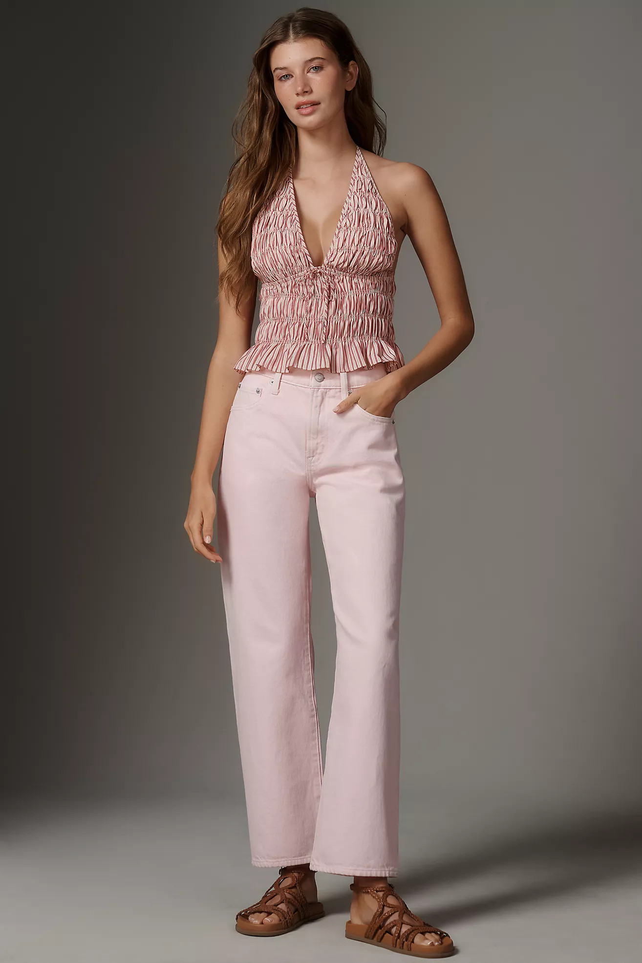 Pistola Lexi Mid-Rise Tapered Jeans | Anthropologie (US)