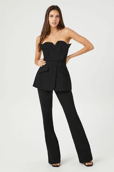 Strapless Peplum Jumpsuit | Forever 21 | Forever 21 (US)