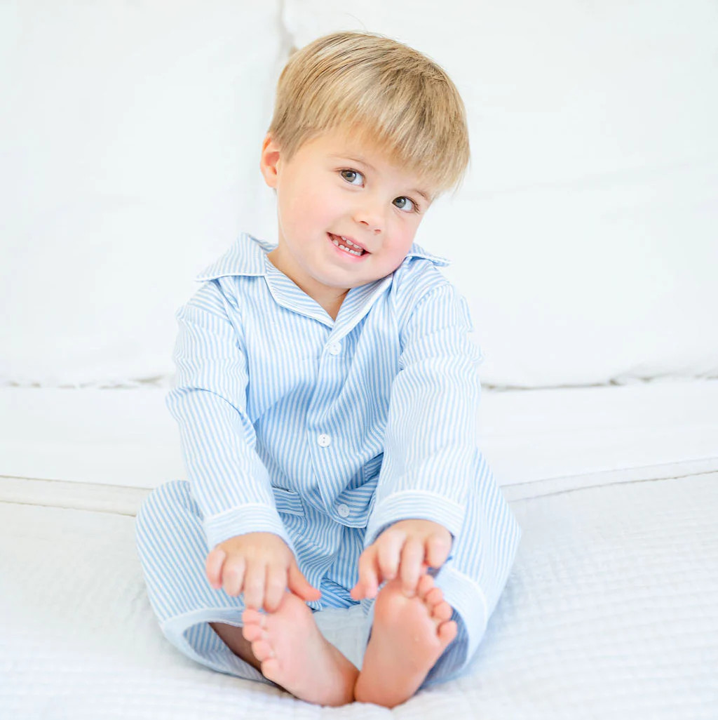 Blue Stripe Classic Pajamas | Classic Whimsy
