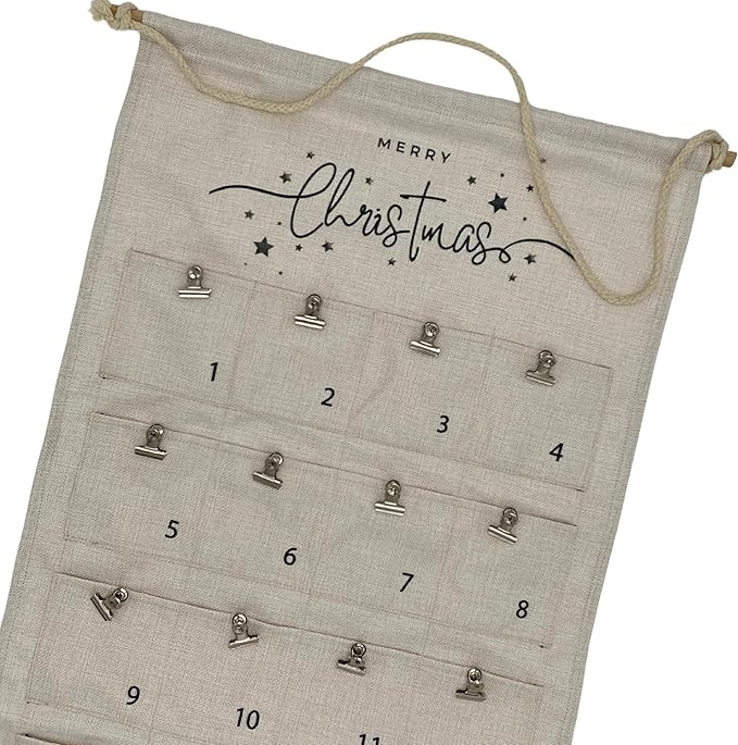 Advent Calendar Photo Board for Pictures - Instant Photo Hanging Display, Reusable Christmas Coun... | Amazon (US)