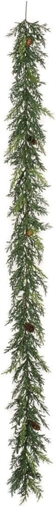 Sullivans 6 Ft Arborvitae Evergreen Pinecone Holiday Garland, Artificial Greenery, Seasonal Holid... | Amazon (US)