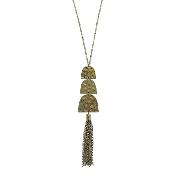 Time And Tru Eb Chain Tassel Necklace - Walmart.com | Walmart (US)