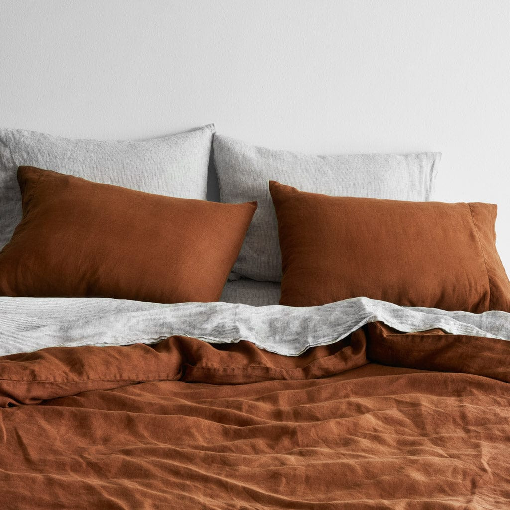Stonewashed Linen Bed Bundle - Ember Series | The Citizenry