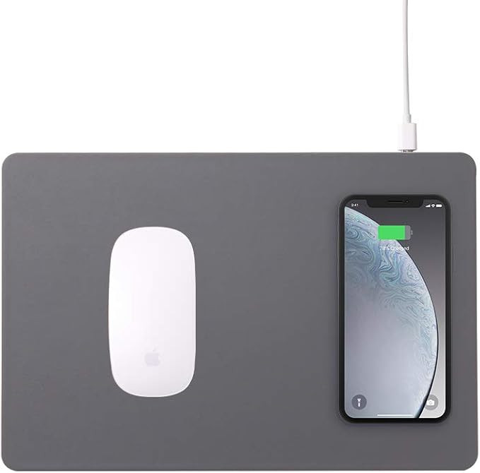 POUT - H3 PRO Qi Wireless Charging Mouse Pad Mat for MacBook, Laptop & Desk - Charges iPhone, Air... | Amazon (US)