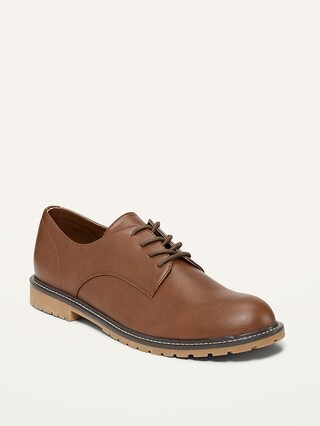 Faux-Leather Derby Buck Shoes for Men | Old Navy (US)