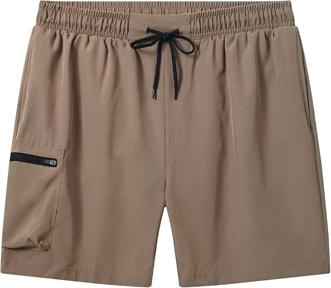 Tyhengta Men's Swim Trunks Quick Dry Beach Shorts with Zipper Pockets and Mesh Lining | Amazon (US)