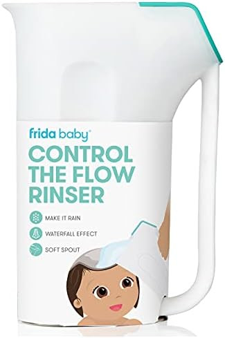 Control The Flow Rinser by Frida Baby Bath Time Rinse Cup with Easy Grip Handle and Removable Rai... | Amazon (US)