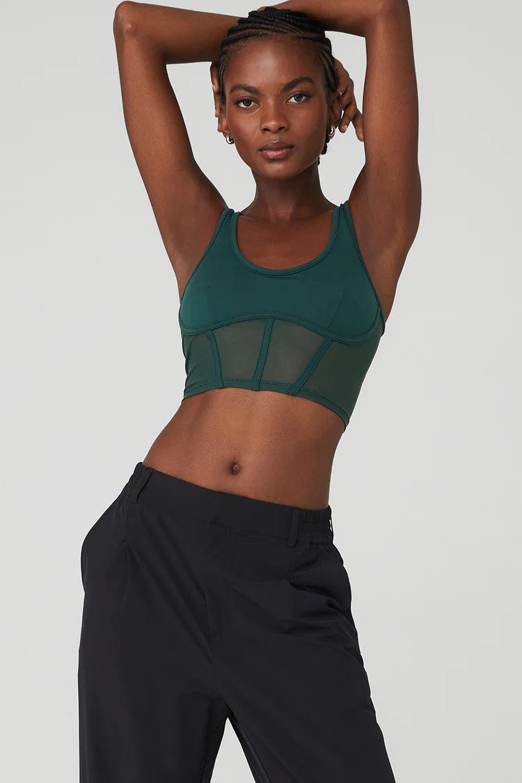 Airbrush Mesh Corset Tank | Alo Yoga