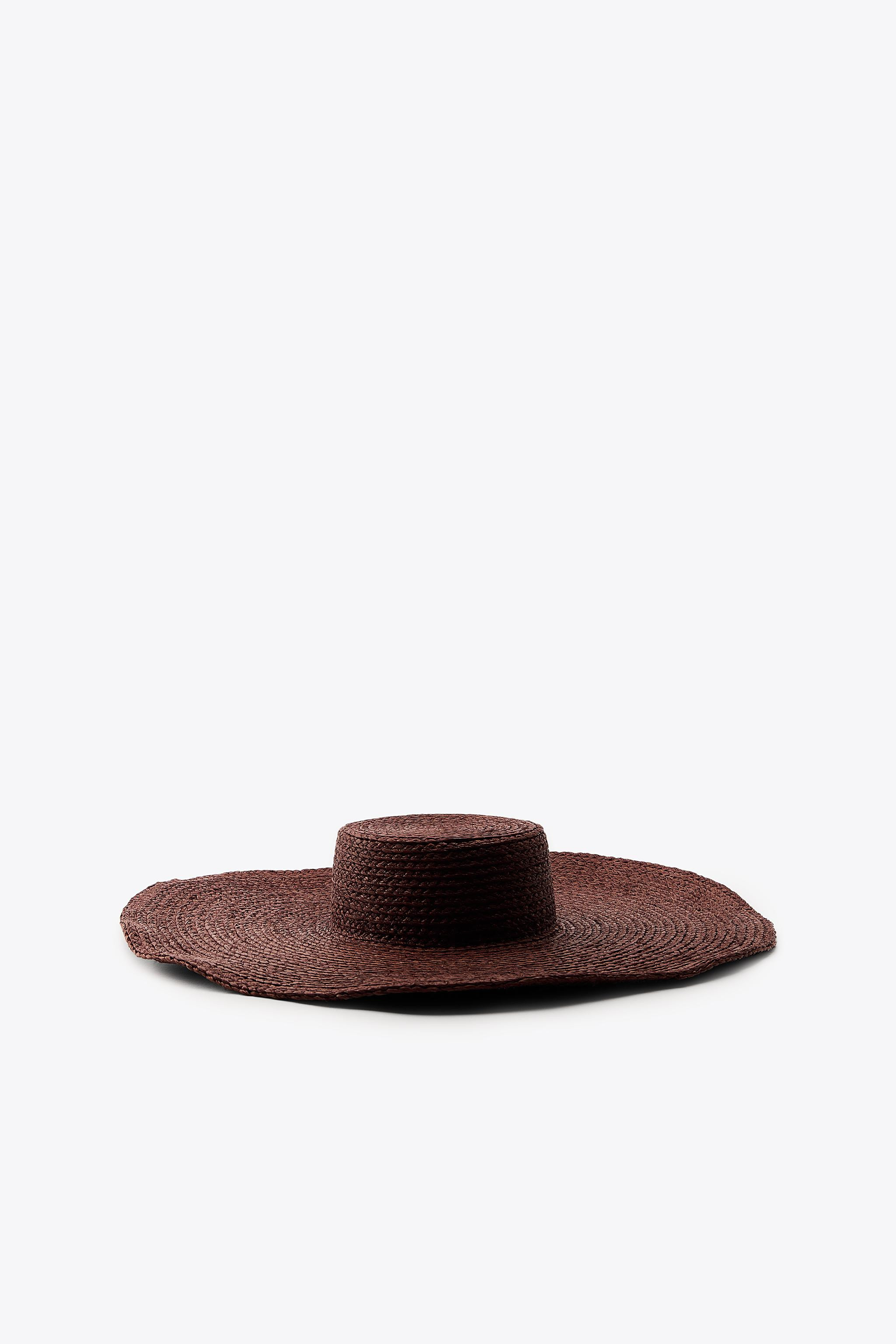 RAFFIA FLOPPY HAT | Zara UK