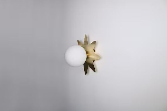 Star Wall Lighting  Sconce Brass Wall Lamp Vanity Light | Etsy | Etsy (US)