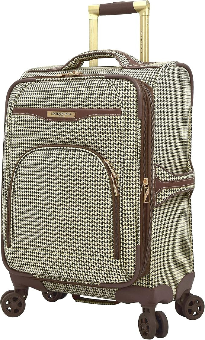 London Fog Oxford III Expandable Spinner, Olive, Carry-On 20-Inch | Amazon (US)