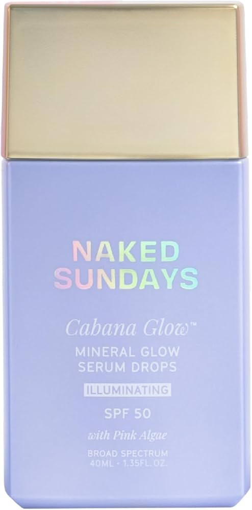 Naked Sundays CabanaGlow™ Illuminating Tint Mineral Serum Drops SPF 50 – Hydrating, Brighteni... | Amazon (US)