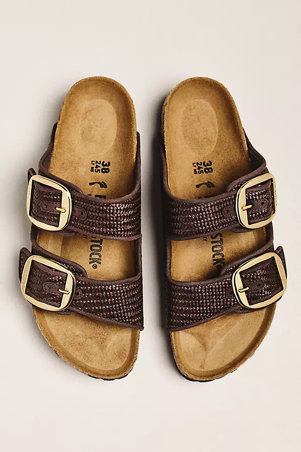Arizona Big Buckle Raffia Sandals | Anthropologie (US)