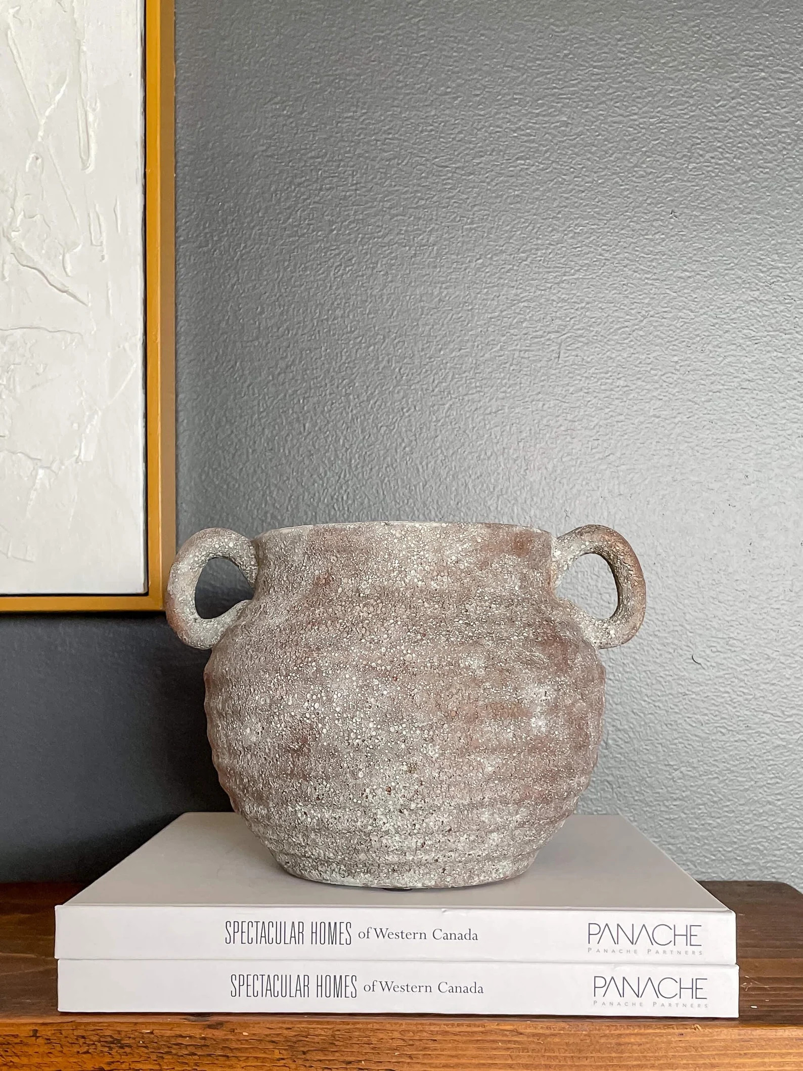 Siena Rustic Vintage-style Ceramic Vase With Aged Look, Dark Earthy Tones, Bottega Terra Collecti... | Etsy (US)