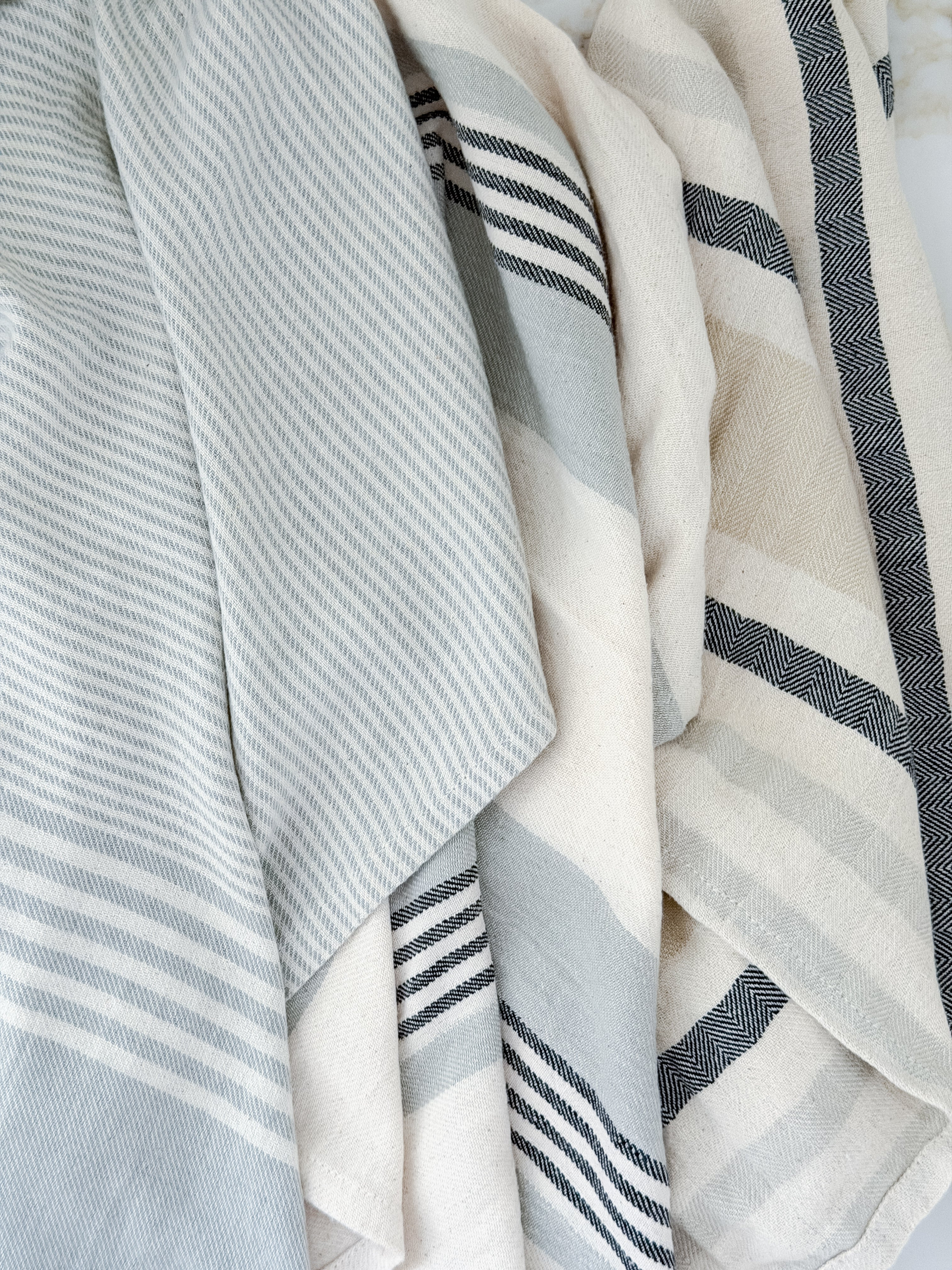 The Classic Stripe Tea Towel Set of 3 | Cottage and Key