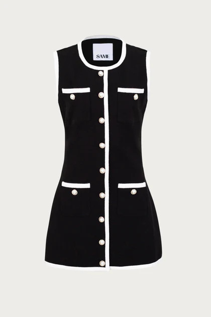 Grace Dress (Black Stretch Knit) | SAME