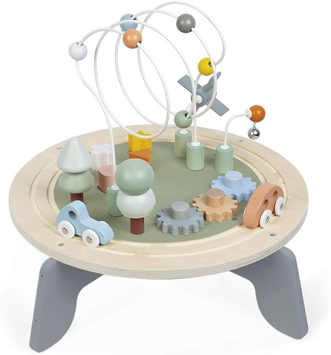 Janod J04402 Sweet Cocoon Wooden Activity Multi-Play Table Toddlers – Fine Motor Development ... | Amazon (US)