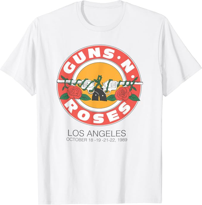 Official Guns N’ Roses 1989 Bullet Seal LA T-Shirt | Amazon (US)