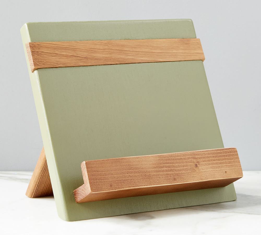 Handmade Reclaimed Wood Cookbook Holders | Pottery Barn (US)