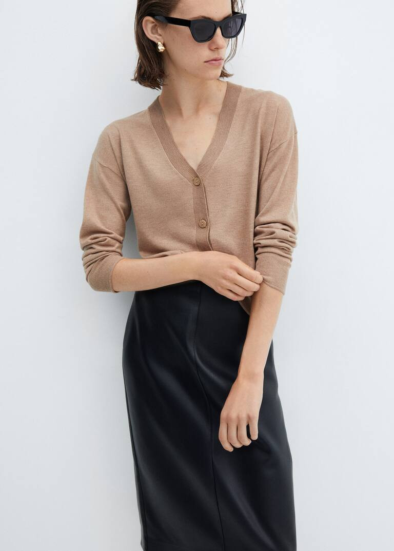 Fine-knit cardigan -  Women | Mango USA | MANGO (US)