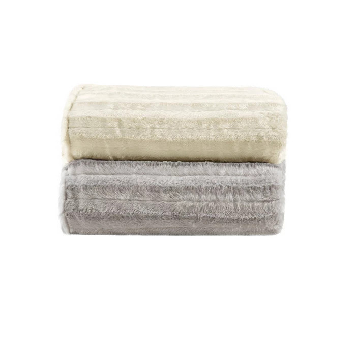 60" x 70" York Faux Fur 12lb Weighted Throw Blanket with Removable Cover | Target