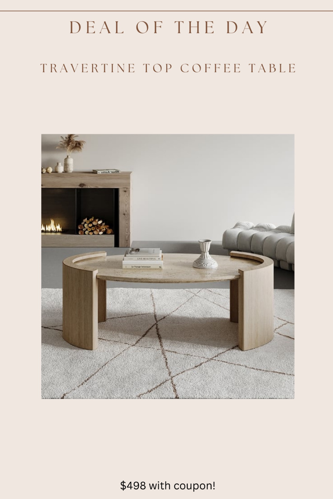 Amazing sale / price for this travertine top coffee table!!!

** homary is totally legit! The only negative I’ve heard is there can be long ship times, but this a quick ship item! **

#LTKsalealert #LTKhome