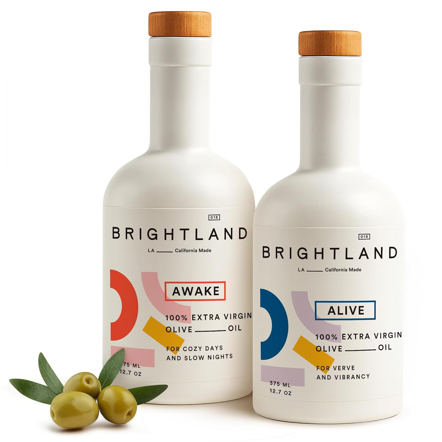 Brightland California Olive Oil Extra Virgin, The Duo – First Cold-Pressed Olive Oil Made with ... | Amazon (US)