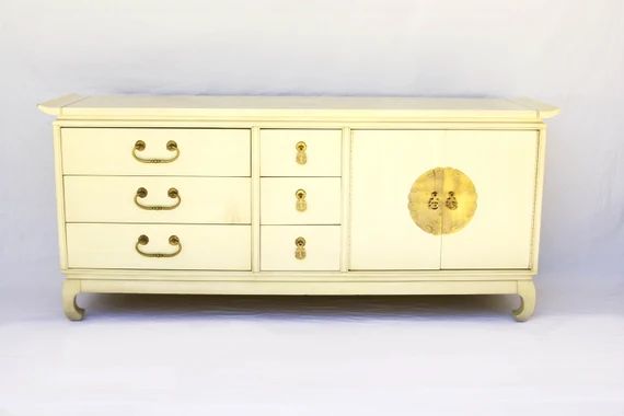 Price Includes Custom Lacquer! // Kent Coffey Amerasia Chinoiserie Dresser w/ Pagoda top // Hollywoo | Etsy (US)