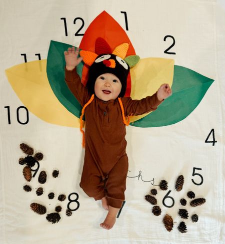 Thanksgiving Turkey 6 month Baby Milestone Set-up

#LTKBaby #LTKSeasonal