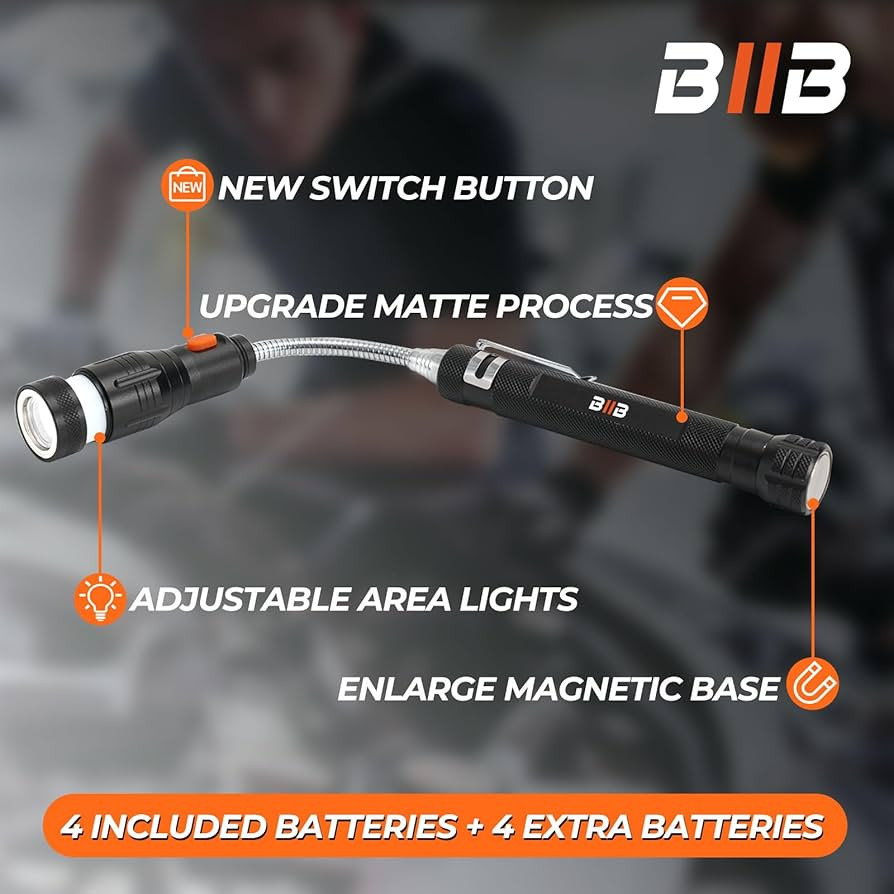 BIIB Stocking Stuffers for Adults Men, Telescoping Magnetic Pickup Tools Mens Gifts for Christmas... | Amazon (US)