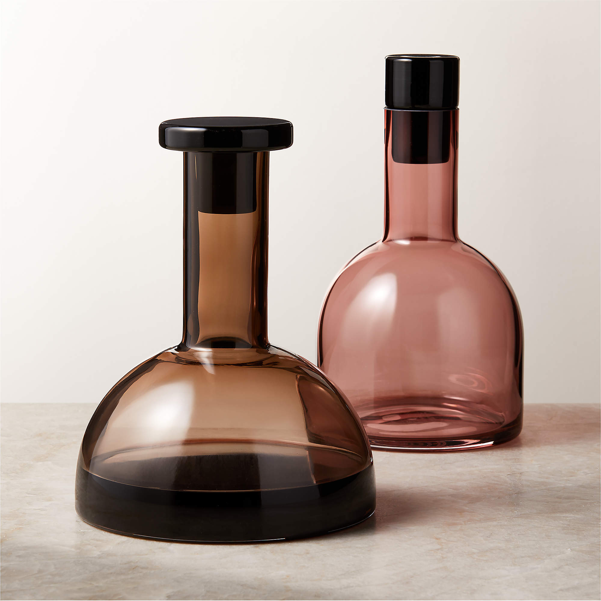 Jole Burgundy Glass Wine Decanter by Gianfranco Frattini + Reviews | CB2 | CB2