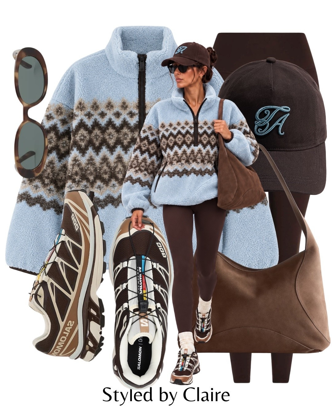BLUE & BROWN TEDDY FLEECE🐻
Tags; new in Abercrombie jumper zip up Salomon xt6 trainers leggings brown Varley suede tote carryall shoulder bag cap fashion cool girl inspo outfit ideas capsule wardrobe airport city break