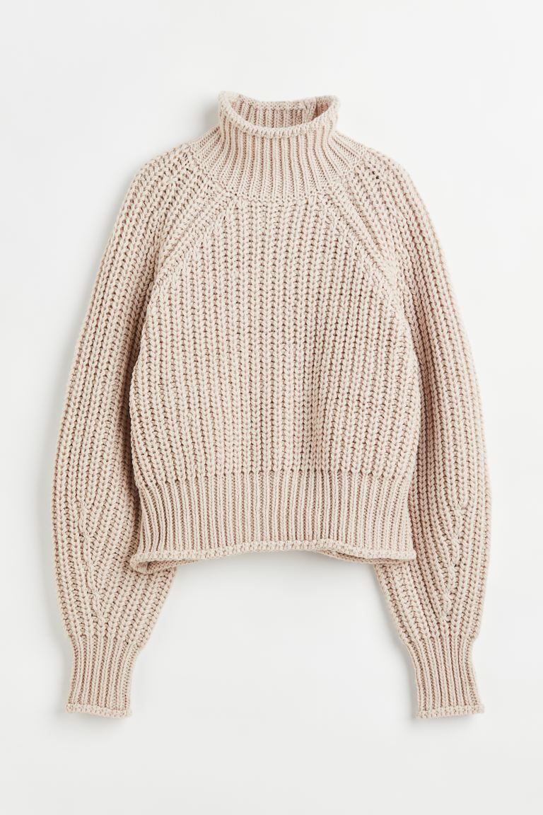 Knit Sweater - Light beige - Ladies | H&M US | H&M (US + CA)