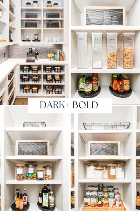 Dark + Bold Pantry design and aesthetic 🖤 Shop this post to make it happen in your home! 

#LTKfamily #LTKstyletip #LTKhome