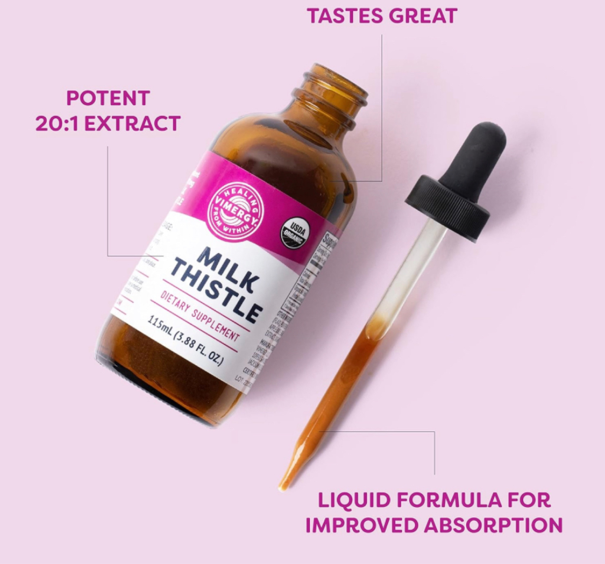 Vimergy USDA Organic Milk Thistle Extract, 57 Servings – Healthy Liver Support Supplement Drops – Liquid Milk Thistle Tincture – No Alcohol Added - Non-GMO, Vegan & Paleo (115 ml) medical medium liver detox 

#LTKActive #LTKfindsunder50 #LTKfindsunder100