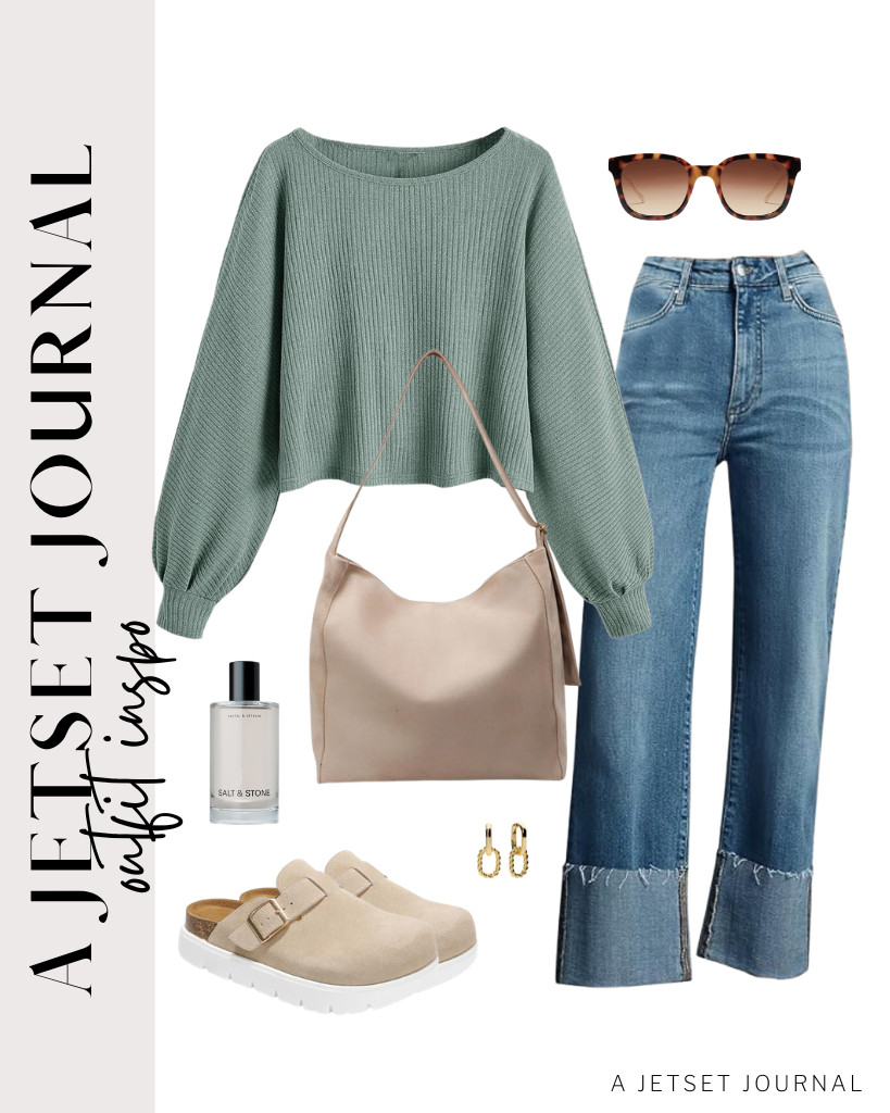 I love the color of this cropped knit sweater; it has a trendy vibe that makes it perfect for nature walks or a quick brunch outdoors. Pairing it with jeans is a great choice, and Project Cloud’s clogs complement the outfit perfectly. 

 #LTKSeasonal #LTKSaleAlert #LTKTravel