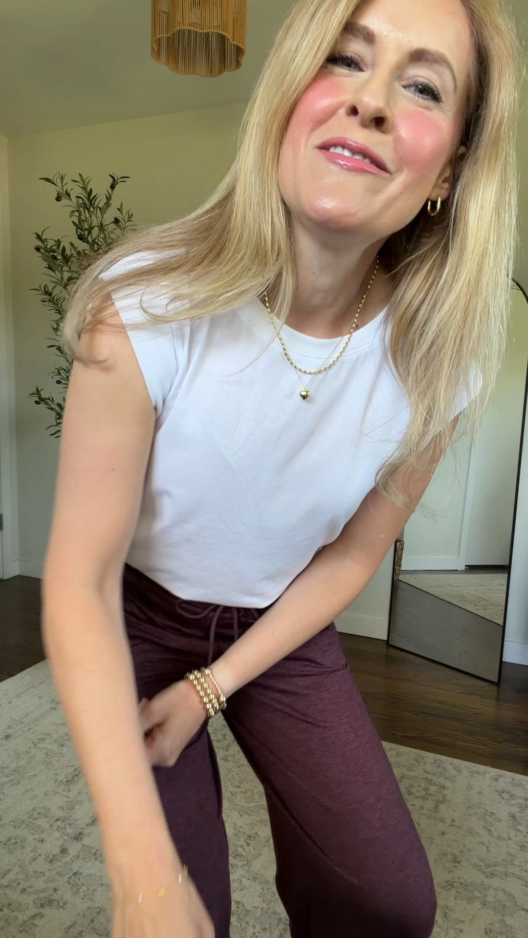 New Walmart butter core wide leg pants $17.98, love them already! Soft and stretchy. 30” inseam. I’m wearing a small, it fits more like a 4 than a 6. If I buy another color I may grab a medium. #walmartfashion

#LTKOver40 #LTKActive