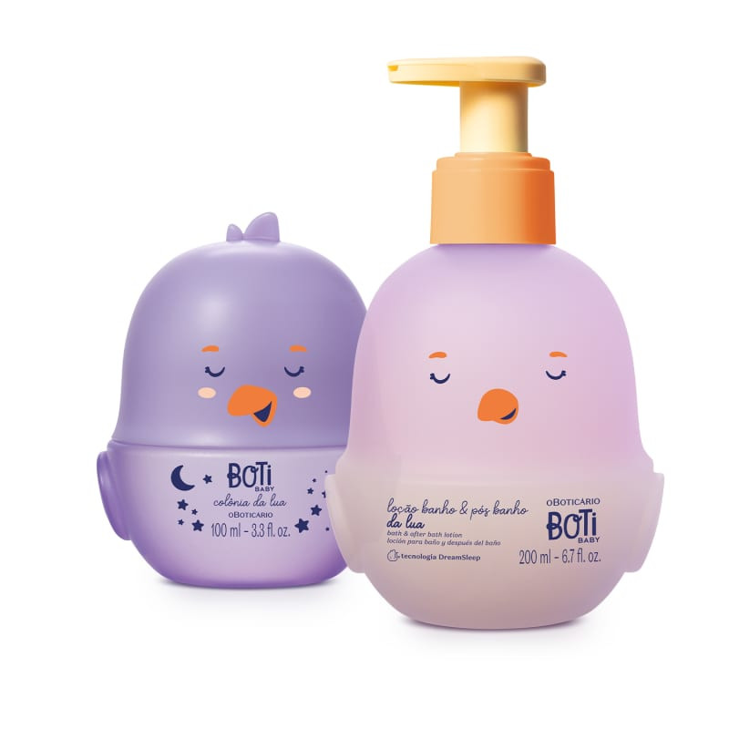 Combo Boti Baby Lua: Colônia Para Bebê 100ml + Loção Corporal Banho e Pós-Banho 200ml | O Bo... | oBoticario (BR)
