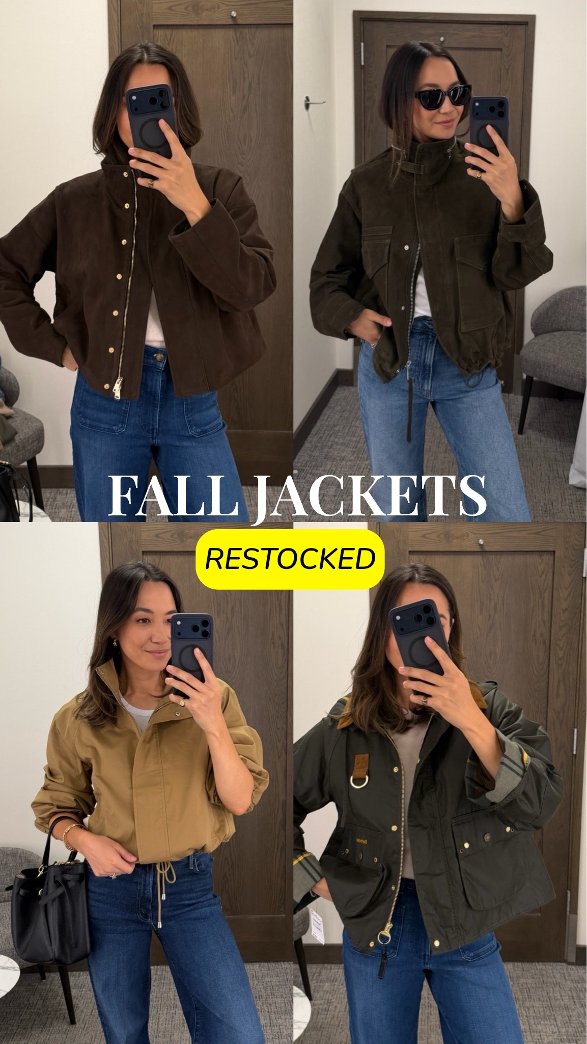 Some designer jackets are being restocked in a few sizes! 

Top left: all saints — a petite-friendly option
Top right: all saints — has a cinch waist 
Bottom left: rails
Bottom right: barbour jacket — beautiful quality, not stiff 

Linked to a few other designer jackets in-stock

Nsale / Nordstrom anniversary sale / fall jackets / elevated style / designer sale

#LTKSaleAlert #LTKSeasonal #LTKootd