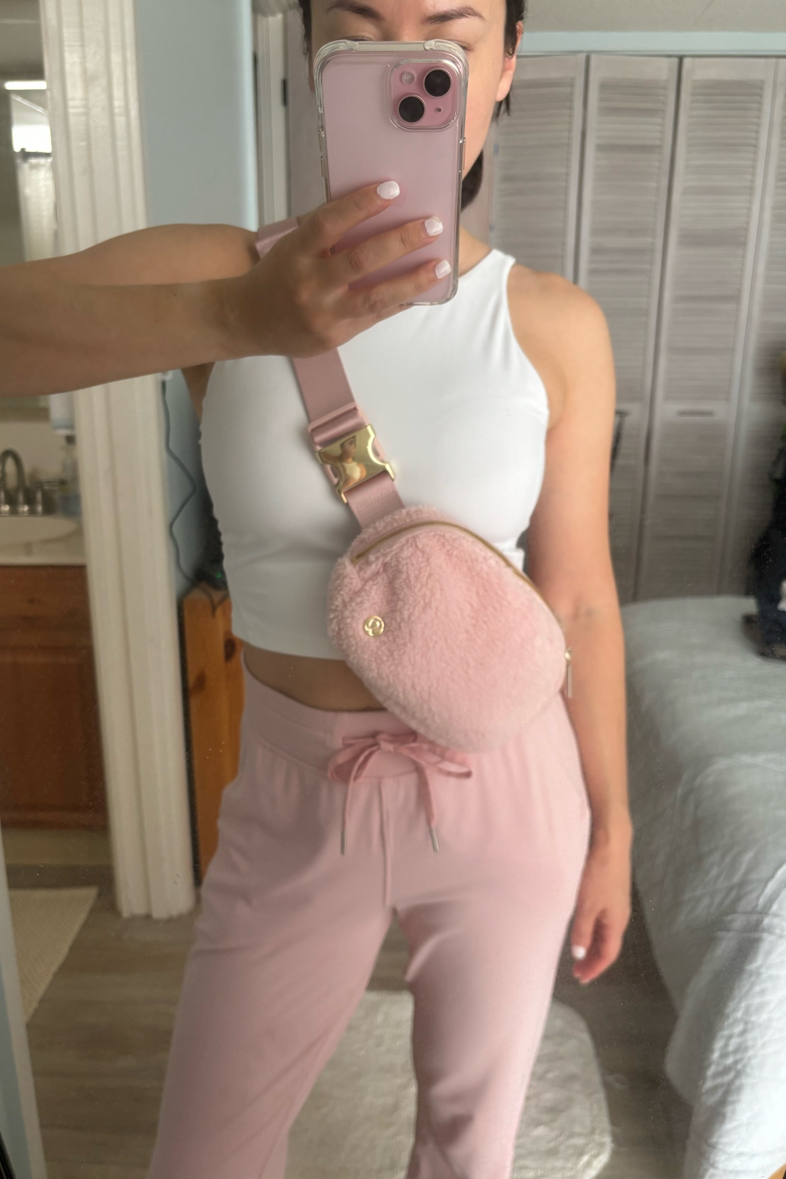 This fuzzy pink Everywhere Belt Bag is such a vibe for the holidays! 

Also, the high-neck Align top is my absolute favorite of all of the lululemon tops.  I have it in area more colors.  I would buy them all if I could! Such a staple piece and I feel very comfortable in it in Pilates class.  I like that I don’t have to worry about my boobs popping out!  

#LTKSeasonal #LTKGiftGuide #LTKfitness