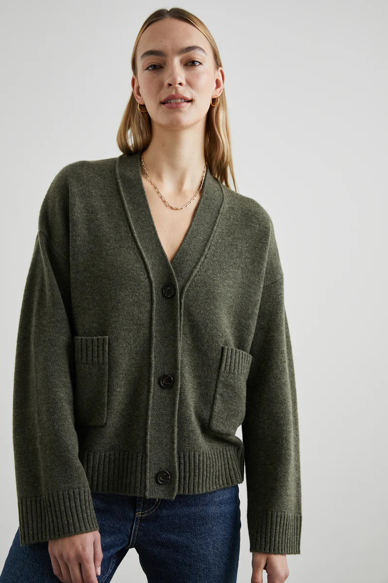 LINDI CARDIGAN - OLIVE | Rails