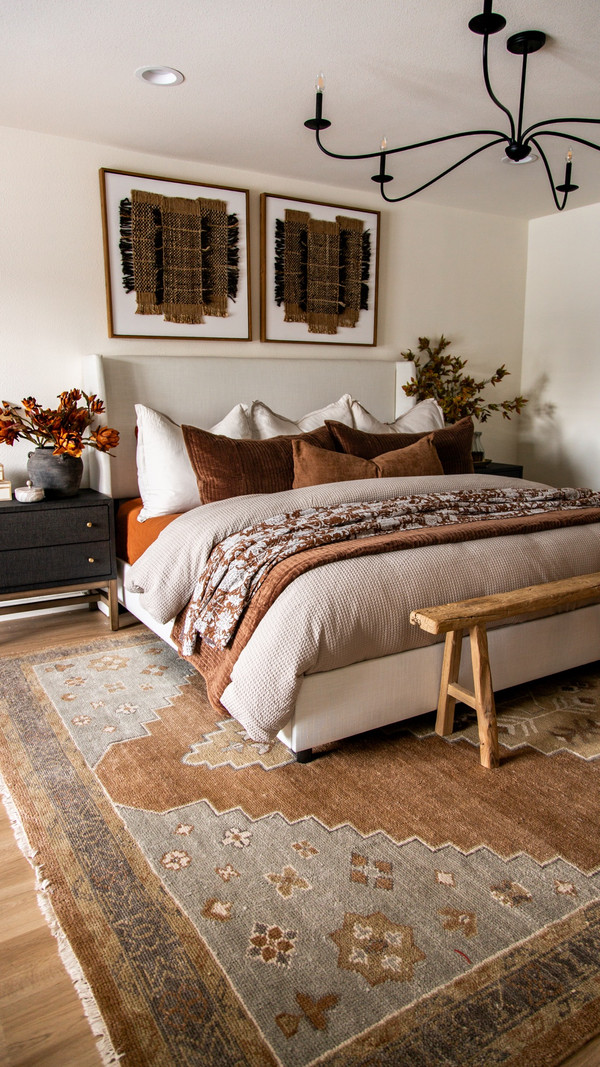 This might be my favorite fall bedroom look yet, and I love how our Wayfair…