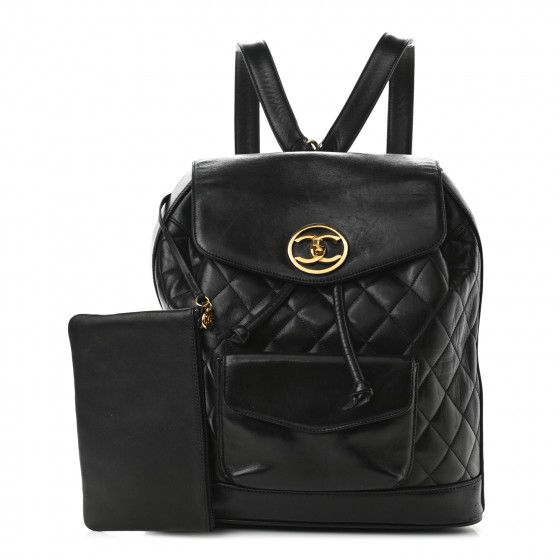 CHANEL

Lambskin Quilted CC Backpack Black | Fashionphile
